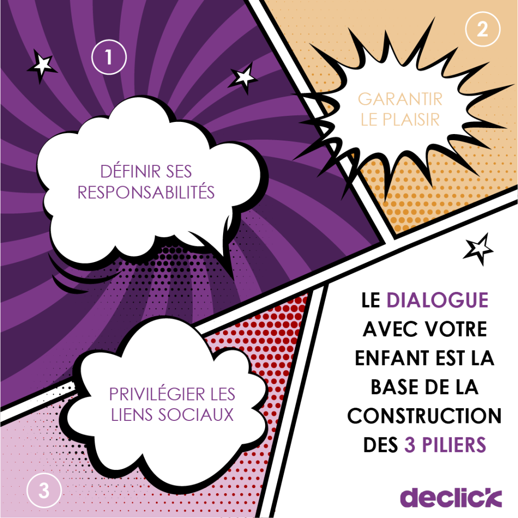Affiche de la conférence « Mes enfants, les écrans et moi »