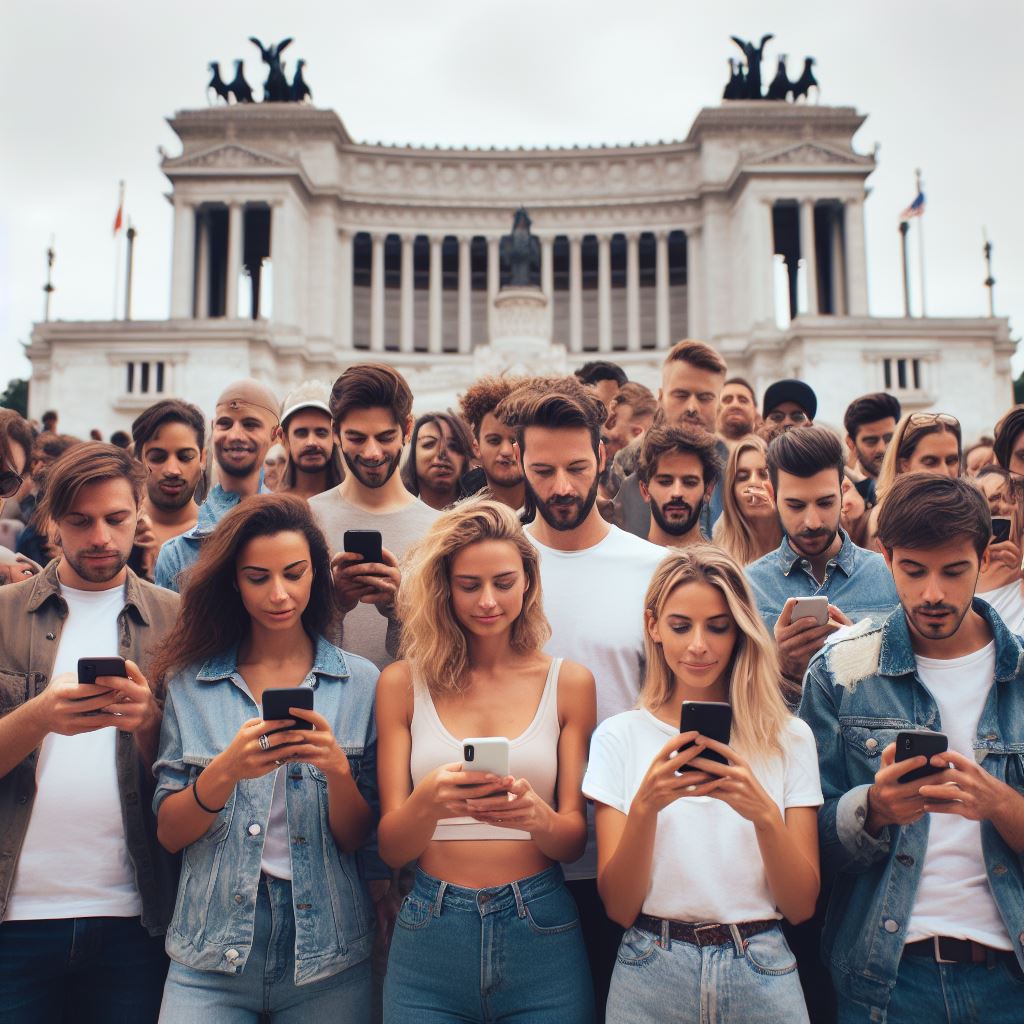 Un smartphone entre les mains